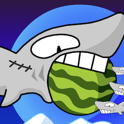 shark-steal-watermelon icon